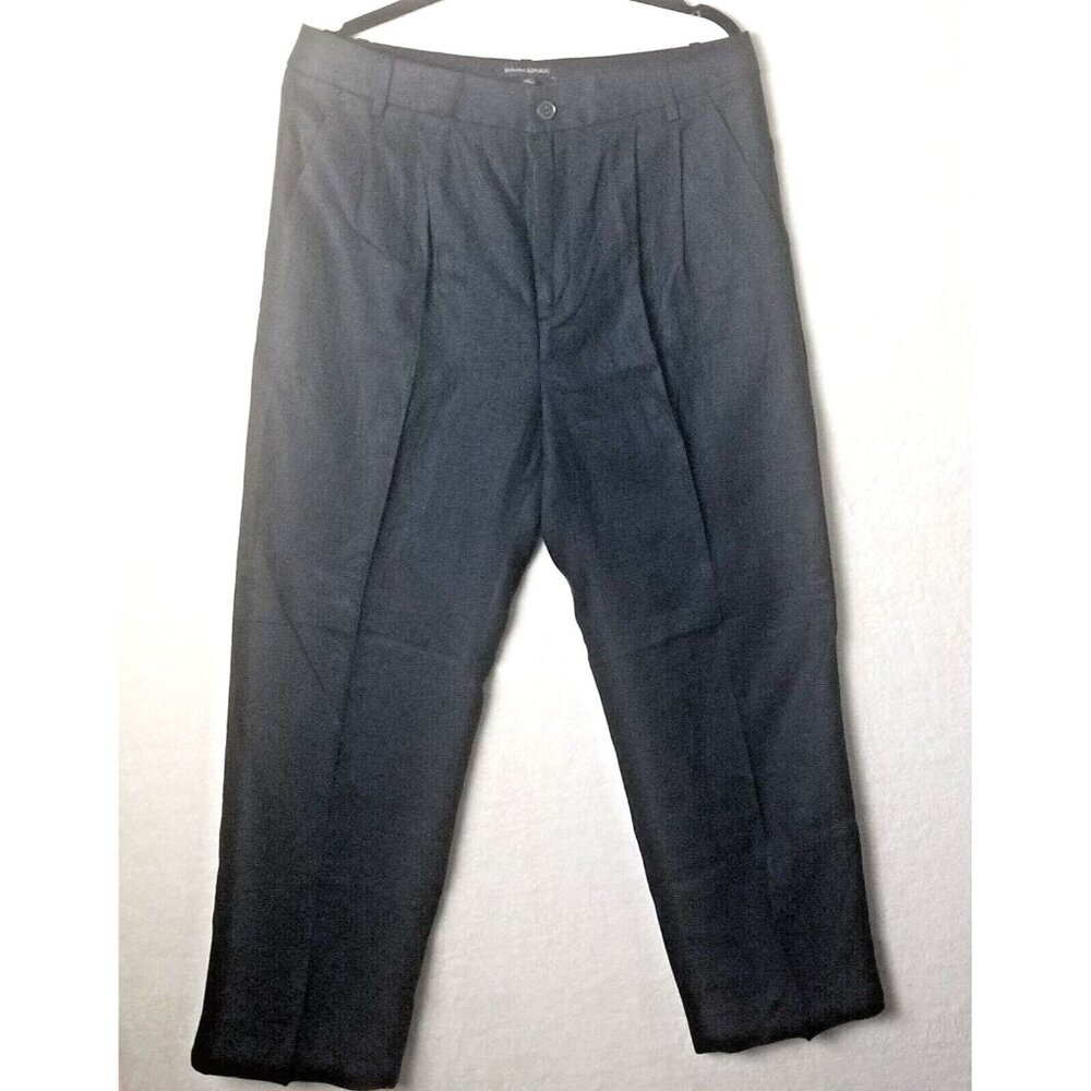 Banana Republic Women's 12 Black relaxed dress light weight Twill Pant NWT